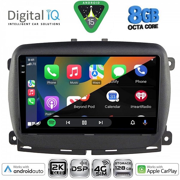 DIGITAL IQ BXF 11131_CPAA (9inc) MULTIMEDIA TABLET for FIAT 500 mod. 2016>