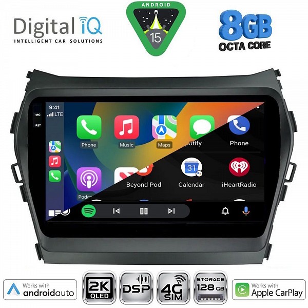 DIGITAL IQ BXF 11238_CPAA (9inc) MULTIMEDIA TABLET for HYUNDAI IX45 mod. 2013-2017