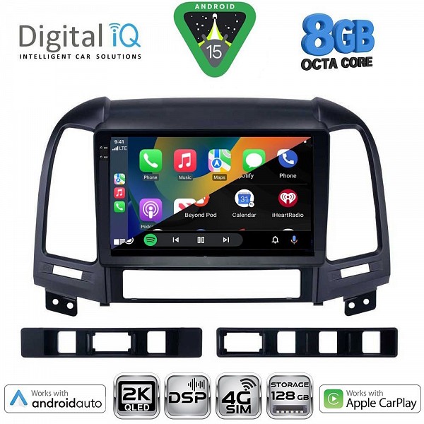 DIGITAL IQ BXF 11239_CPAA (9inc) MULTIMEDIA TABLET for HYUNDAI SANTA FE  mod. 2005-2013