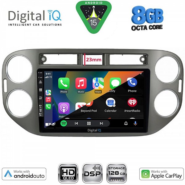 DIGITAL IQ BXF 7760GR_CPAA (9inc) MULTIMEDIA TABLET for VW TIGUAN mod. 2011-2016 (GREY)