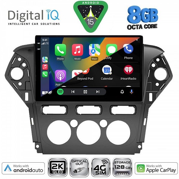 DIGITAL IQ BXK 20163_CPAA A/C (10inc) MULTIMEDIA TABLET for FORD MONDEO mod. 2011-2013