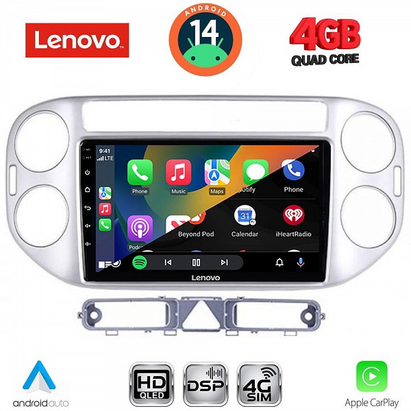 Digital iQ LENOVO SSX 9759SL_CPA (9inc) MULTIMEDIA TABLET for VW TIGUAN mod. 2004-2011 (SILVER)