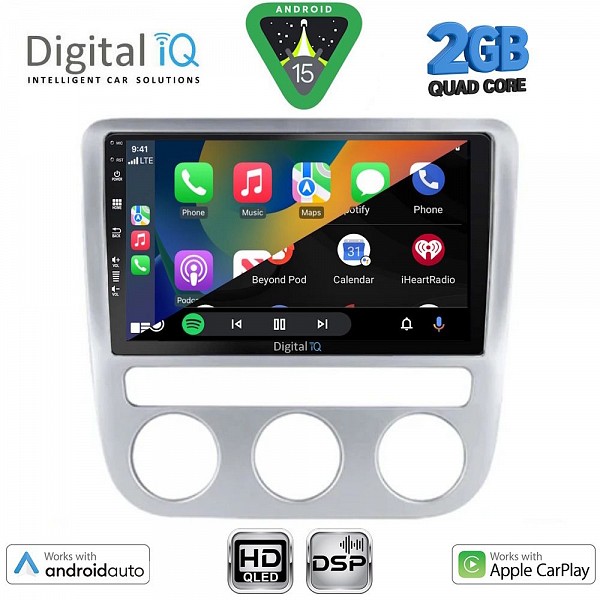 DIGITAL IQ BXC 3752_CPAA CLIMA (9inc) MULTIMEDIA TABLET for VW EOS mod. 2006> - SCIROCCO mod. 2008-2014