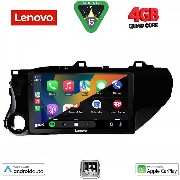 Digital iQ LENOVO LVE 8721_CPAA (10inc) MULTIMEDIA TABLET for TOYOTA HILUX mod. 2017>