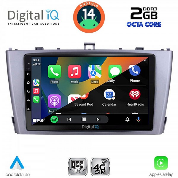 DIGITAL IQ RTG 4705_CPA (9inc) MULTIMEDIA TABLET for TOYOTA AVENSIS (T27) mod. 2009-2015