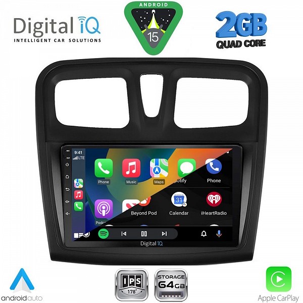 DIGITAL IQ RSD 1108SQ_CPA (9inc) MULTIMEDIA TABLET for DACIA LOGAN ? SANDERO mod. 2012-2019