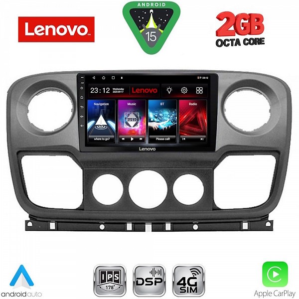 Digital iQ LENOVO LVF 5463_CPA (10inc) MULTIMEDIA TABLET for NISSAN NV400 - OPEL MOVANO - RENAULT MASTER mod. 2010-2020