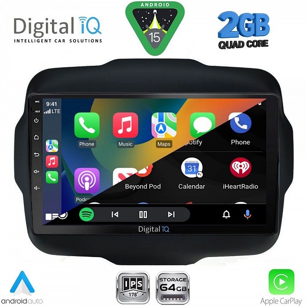 DIGITAL IQ RSD 1290_CPA (9inc) MULTIMEDIA TABLET for JEEP RENEGADE  mod. 2014-2025