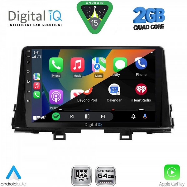 DIGITAL IQ RSD 1309_CPA (9inc) MULTIMEDIA TABLET for KIA PICANTO mod. 2017-2021