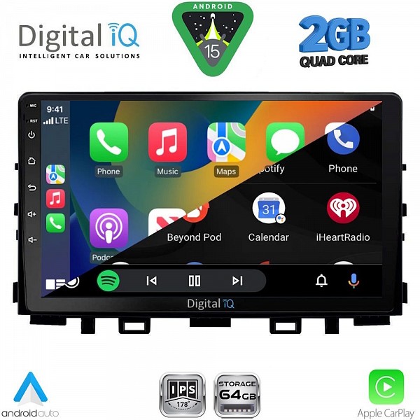 DIGITAL IQ RSD 1316_CPA (9inc) MULTIMEDIA TABLET for KIA RIO mod. 2018-2026 ? STONIC mod. 2017-2026