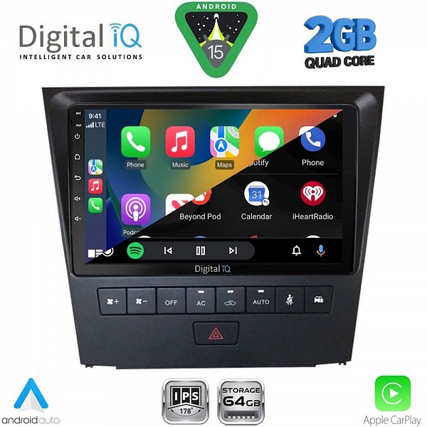 DIGITAL IQ RSD 1341_CPA (9inc) MULTIMEDIA TABLET for LEXUS GS mod. 2004-2011