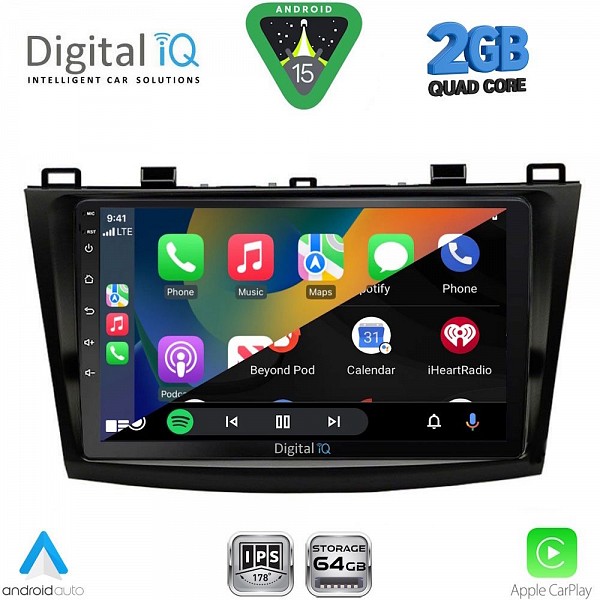 DIGITAL IQ RSD 1366_CPA (9inc) MULTIMEDIA TABLET for MAZDA 3 mod. 2009-2014
