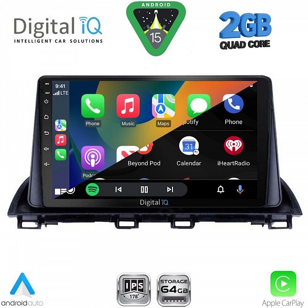 DIGITAL IQ RSD 1367_CPA (9inc) MULTIMEDIA TABLET for MAZDA 3 mod. 2014-2019