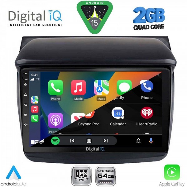 DIGITAL IQ RSD 1436_CPA (9inc) MULTIMEDIA TABLET for MITSUBISHI L200 mod. 2006-2015