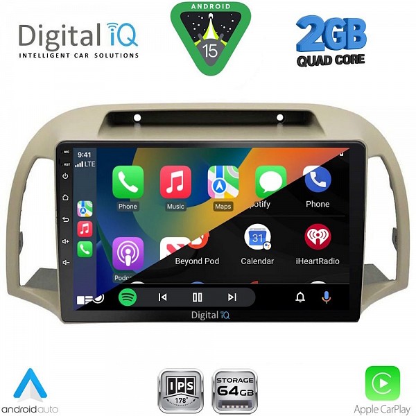 DIGITAL IQ RSD 1457BG_CPA (9inc) MULTIMEDIA TABLET for NISSAN MICRA K12 mod. 2002-2010 (BEIGE)