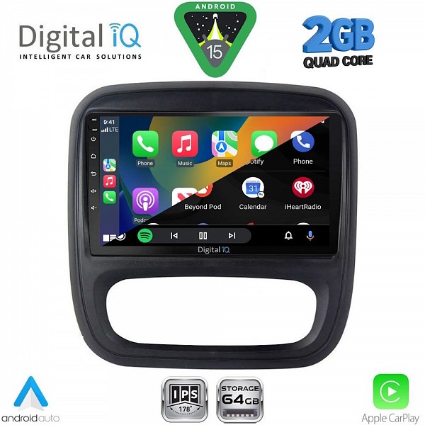 DIGITAL IQ RSD 1499_CPA (9inc) MULTIMEDIA TABLET for OPEL VIVARO ? RENAULT TRAFIC ? FIAT TALENDO ? NISSAN NV 300 mod. 2014-2019