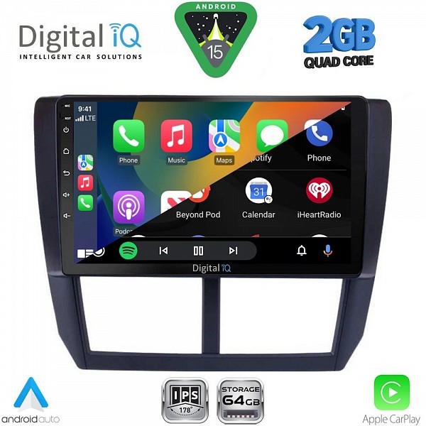 DIGITAL IQ RSD 1662_CPA (9inc) MULTIMEDIA TABLET for SUBARU FORESTER - IMPREZA - XV mod. 2008-2013