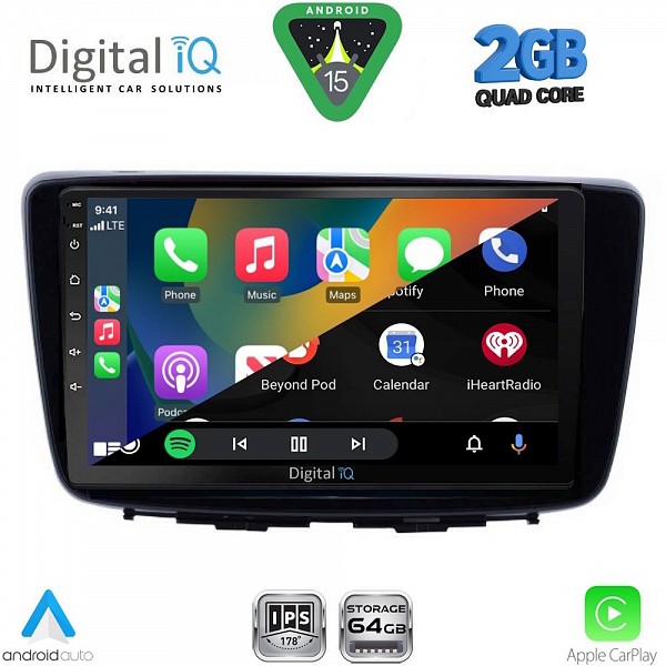 DIGITAL IQ RSD 1672_CPA (9inc) MULTIMEDIA TABLET for SUZUKI BALENO mod. 2016-2022