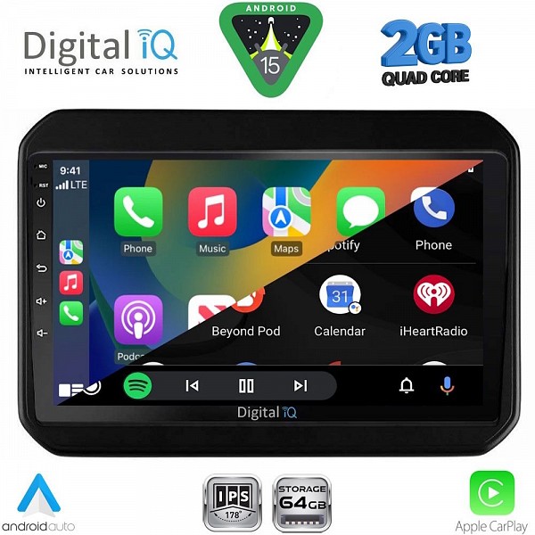DIGITAL IQ RSD 1676_CPA (9inc) MULTIMEDIA TABLET for SUZUKI IGNIS mod. 2016-2026