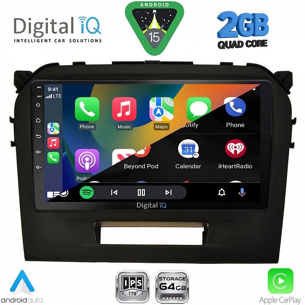 DIGITAL IQ RSD 1697_CPA (9inc) MULTIMEDIA TABLET for SUZUKI VITARA mod. 2016-2023