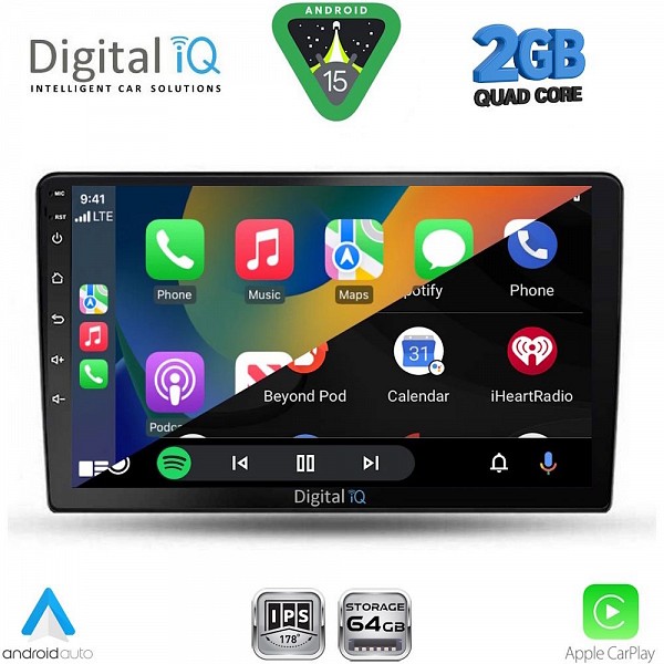 DIGITAL IQ RSD 1702_CPA (9inc) MULTIMEDIA TABLET for TOYOTA AURIS mod. 2007-2012