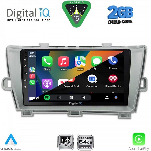 DIGITAL IQ RSD 1726_CPA (9inc) MULTIMEDIA TABLET for TOYOTA PRIUS mod. 2009-2015
