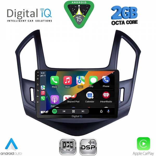 DIGITAL IQ RSF 4077_CPA (9inc) MULTIMEDIA TABLET for CHEVROLET CRUZE mod. 2013-2015