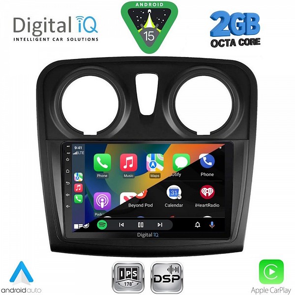 DIGITAL IQ RSF 4108_CPA (9inc) MULTIMEDIA TABLET for DACIA LOGAN ? SANDERO mod. 2012-2019