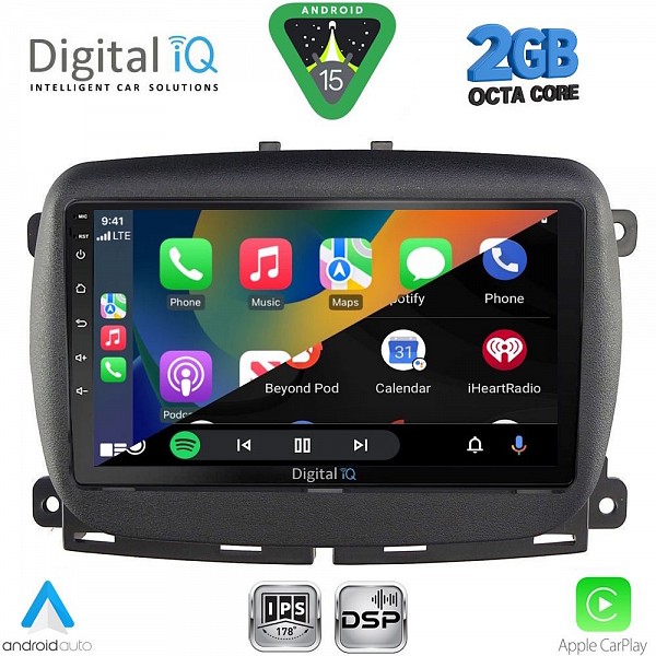 DIGITAL IQ RSF 4131_CPA (9inc) MULTIMEDIA TABLET for FIAT 500 mod. 2016-2025