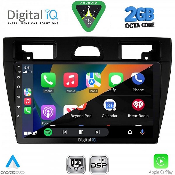 DIGITAL IQ RSF 4153BL_CPA (9inc) MULTIMEDIA TABLET for FORD FIESTA mod. 2005-2008 (BLACK)