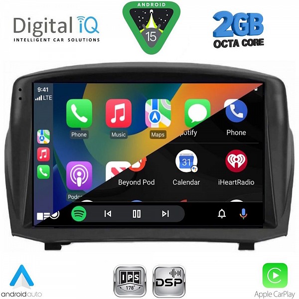 DIGITAL IQ RSF 4154B_CPA (9inc) MULTIMEDIA TABLET for FORD FIESTA mod. 2008-2017