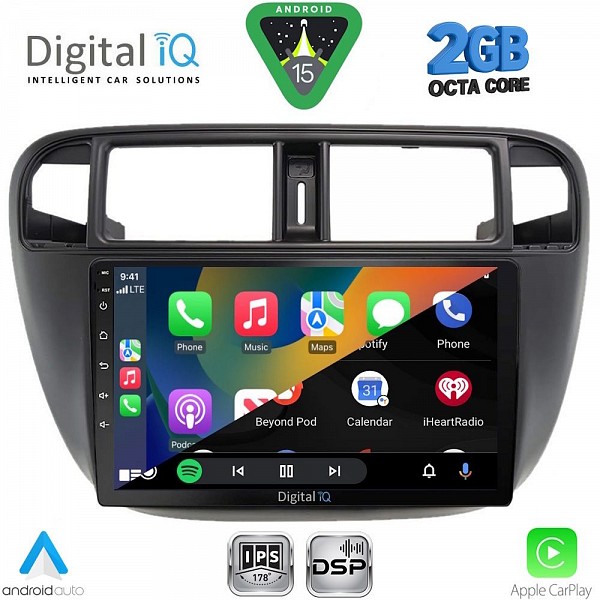 DIGITAL IQ RSF 4186_CPA A/C (9inc) MULTIMEDIA TABLET for HONDA CIVIC mod. 1995-2001