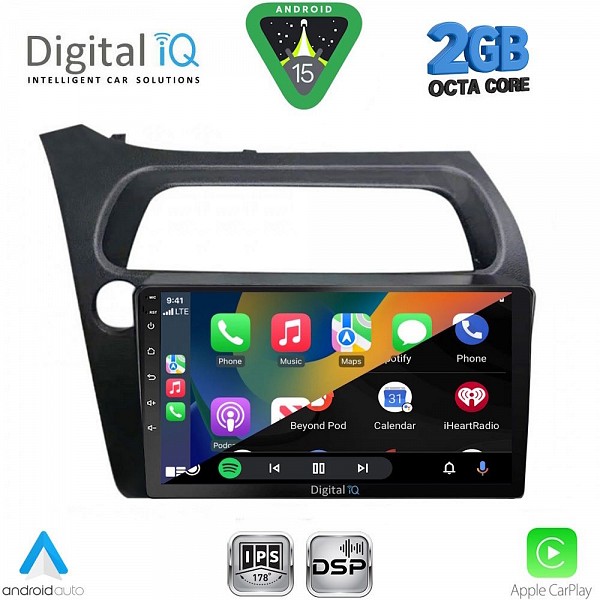 DIGITAL IQ RSF 4189_CPA (9inc) MULTIMEDIA TABLET for HONDA CIVIC 3D-5D mod. 2006-2012