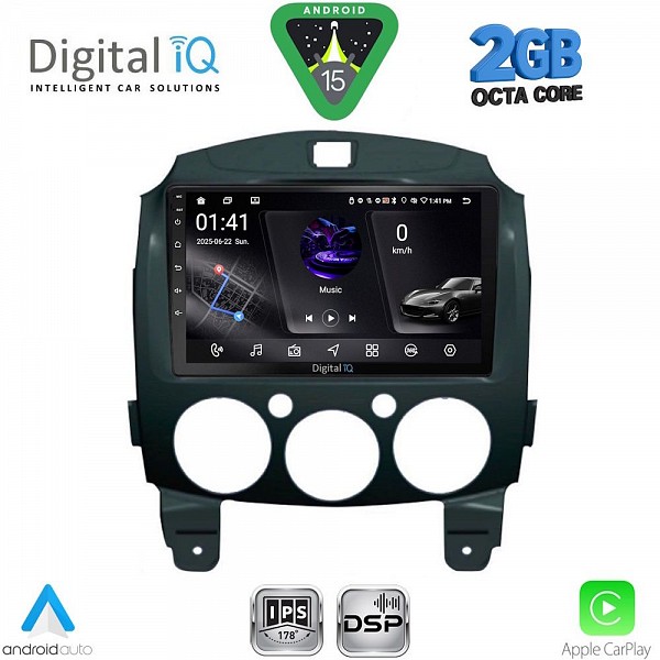 DIGITAL IQ RSF 4361_CPA (9inc) MULTIMEDIA TABLET for MAZDA 2  mod. 2007-2014