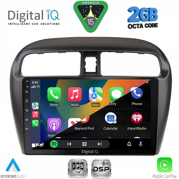 DIGITAL IQ RSF 4448_CPA (9inc) MULTIMEDIA TABLET for MITSUBISHI SPACESTAR mod. 2013-2020