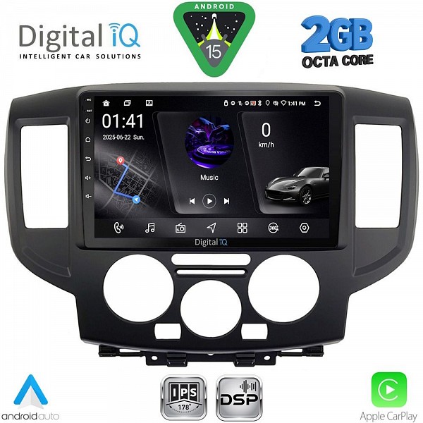 DIGITAL IQ RSF 4458BL_CPA (9inc) MULTIMEDIA TABLET for NISSAN NV 200 mod. 2009-2020 (BLACK)