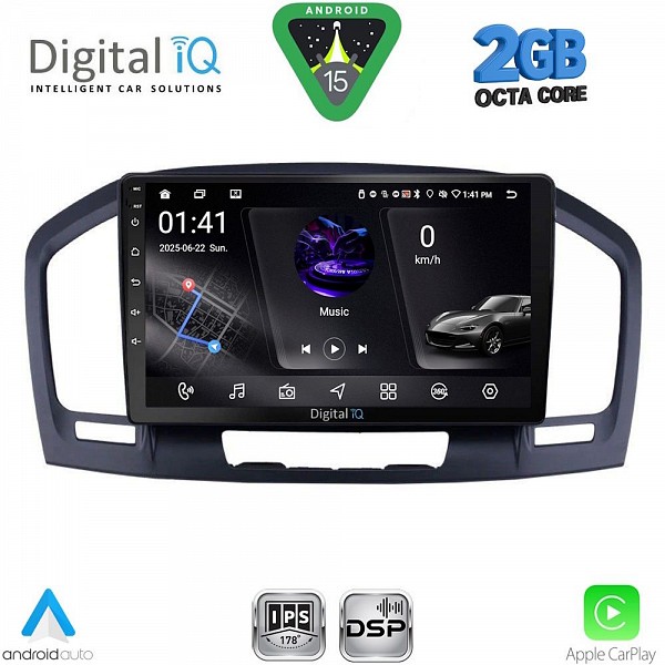 DIGITAL IQ RSF 4491BL_CPA (9inc) MULTIMEDIA TABLET for OPEL INSIGNIAmod.2008-2013 (BLACK)