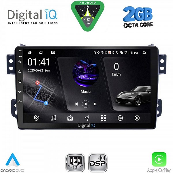 DIGITAL IQ RSF 4682_CPA (9inc) MULTIMEDIA TABLET for OPEL AGILA - SUZUKI SPLASH mod. 2008-2018