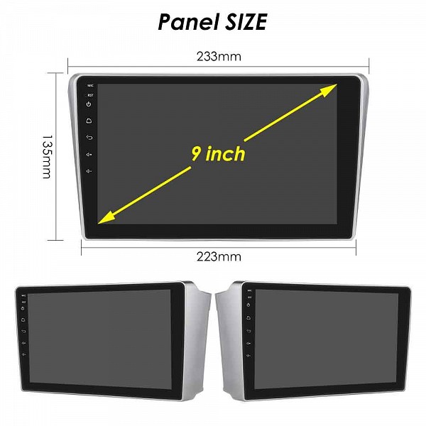 DIGITAL IQ RSD 1704BL_CPA (9inc) MULTIMEDIA TABLET for TOYOTA AVENSIS (T25) mod. 2003-2009 (BLACK)