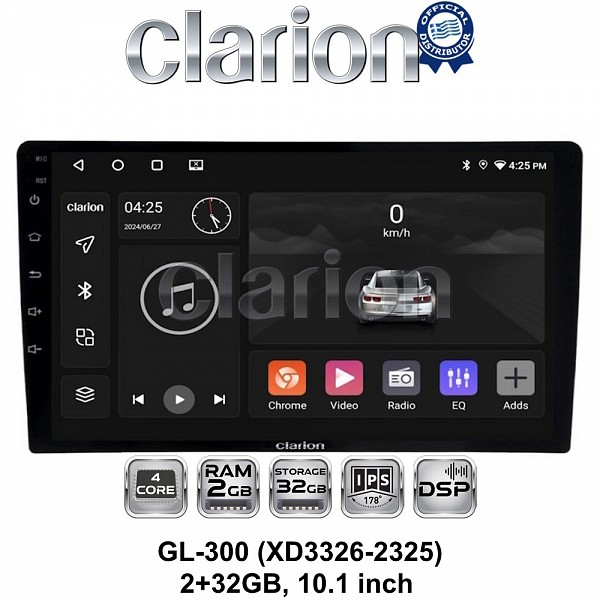 Electric Life Clarion Android Car Multimedia Tablet 10.1'  4   2GB RAM  32GB ROM

 
