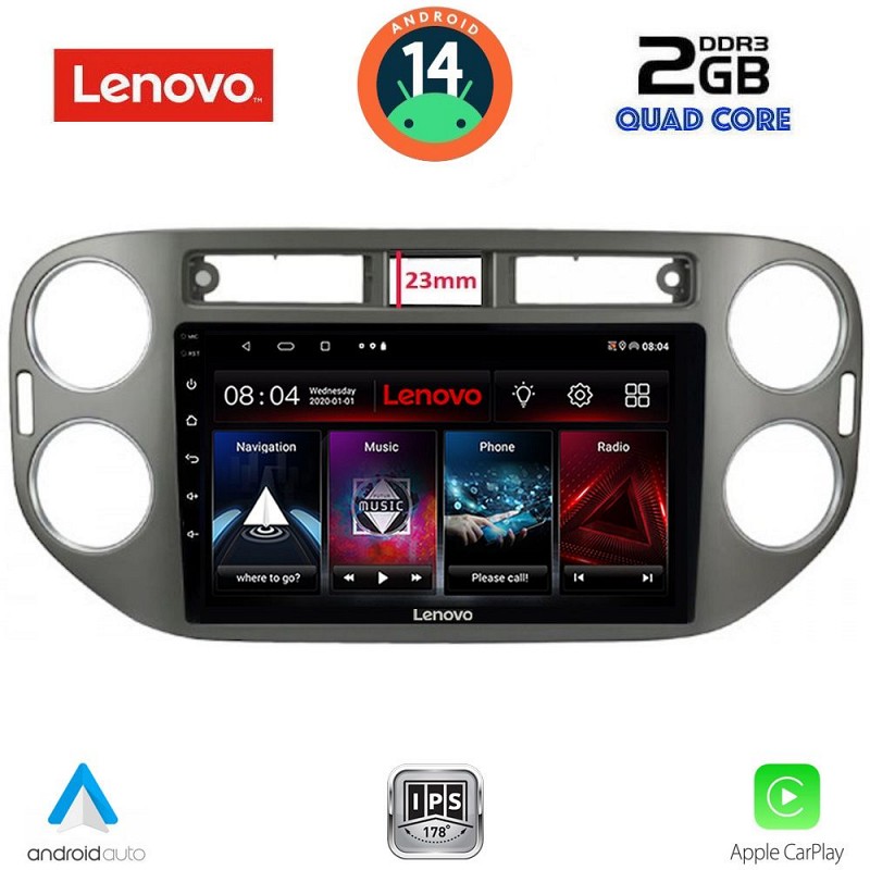 Digital iQ LENOVO LVD 2760GR_CPA (9inc) MULTIMEDIA TABLET for VW TIGUAN mod. 2011-2016 (GREY)