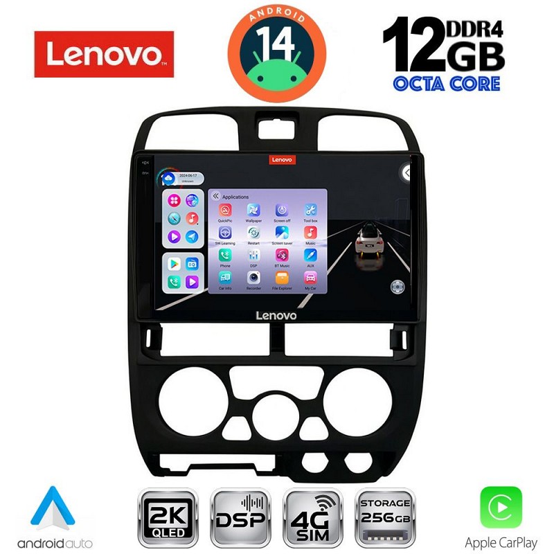 Digital iQ LENOVO SSZ 12253BL_CPA (9inc) MULTIMEDIA TABLET for ISUZU D-MAX mod. 2002-2008 (BLACK)