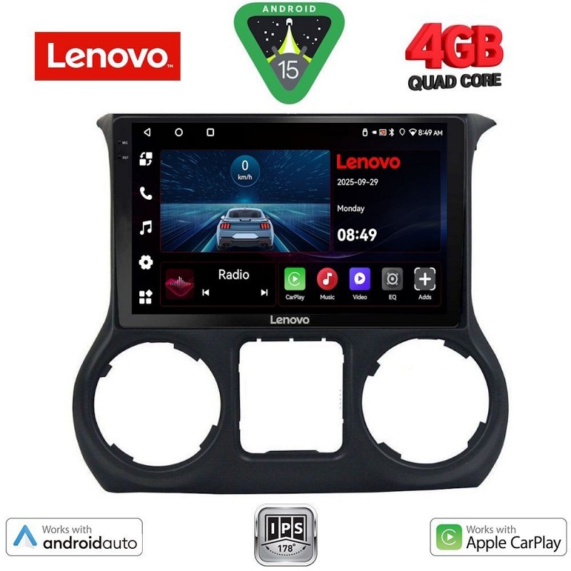 Digital iQ LENOVO LVE 8295_CPAA (10inc) MULTIMEDIA TABLET for JEEP WRANGLER  mod. 2011-2014
