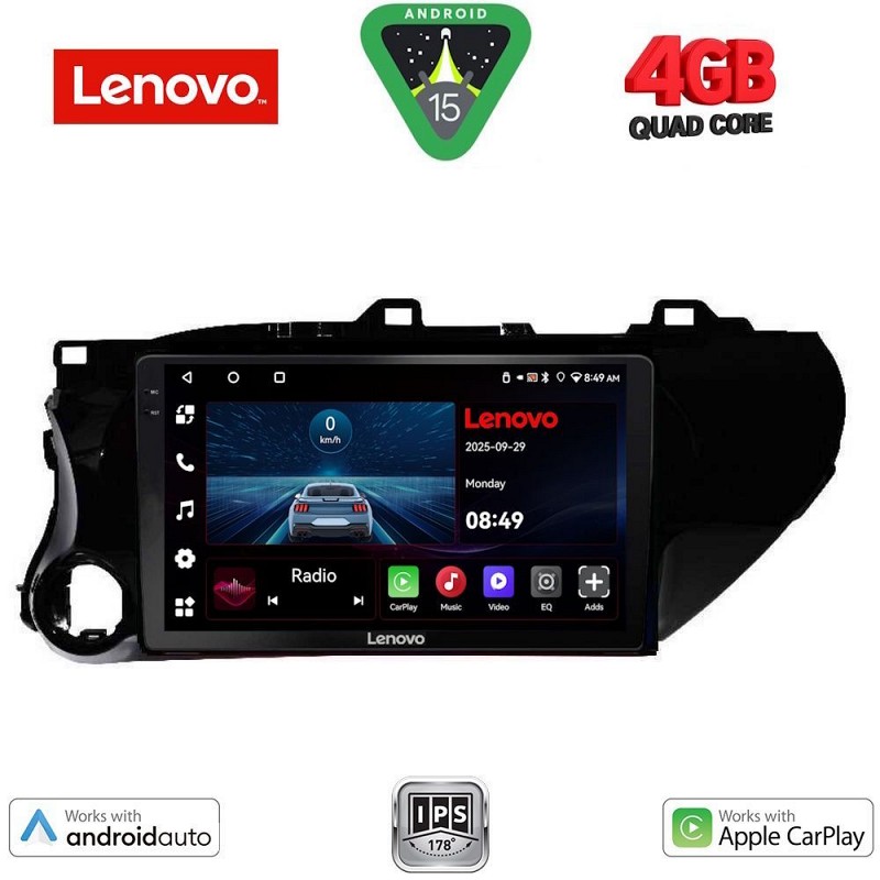 Digital iQ LENOVO LVE 8721_CPAA (10inc) MULTIMEDIA TABLET for TOYOTA HILUX mod. 2017>
