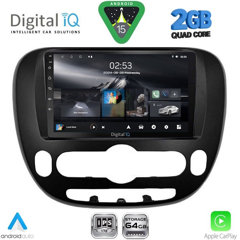 DIGITAL IQ RSD 1321_CPA (9inc) MULTIMEDIA TABLET for KIA SOUL mod. 2014-2025