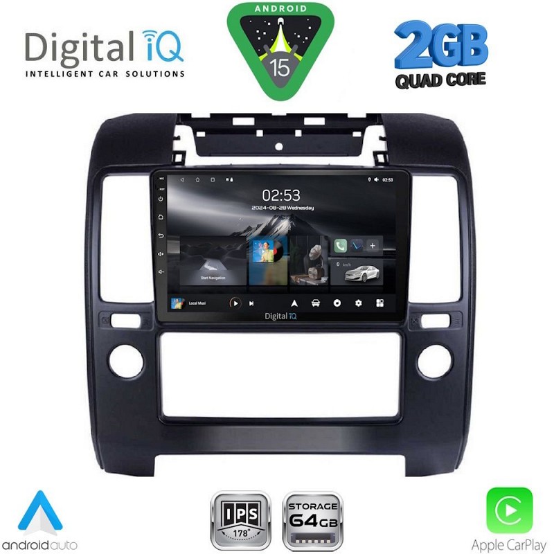 DIGITAL IQ RSD 1454_CPA A/C (9inc) MULTIMEDIA TABLET for NISSAN NAVARA D40 mod. 2006-2011  A/C