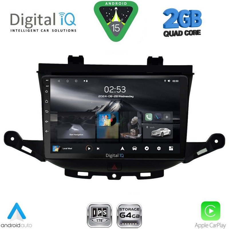DIGITAL IQ RSD 1483_CPA (9inc) MULTIMEDIA TABLET for OPEL ASTRA Kmod. 2015-2022
