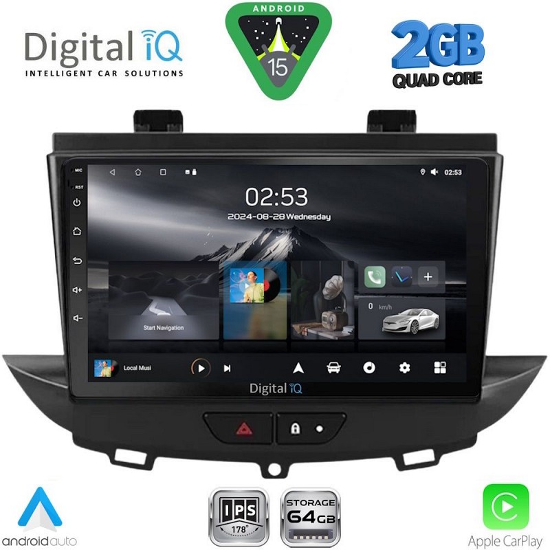 DIGITAL IQ RSD 1490_CPA (9inc) MULTIMEDIA TABLET for OPEL CROSSLAND - GRANDLAND mod. 2017-2025