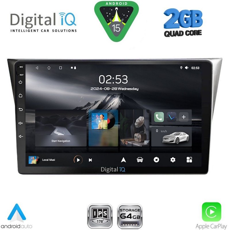 DIGITAL IQ RSD 1659_CPA (9inc) MULTIMEDIA TABLET for SUBARU IMPREZA mod. 2002-2008