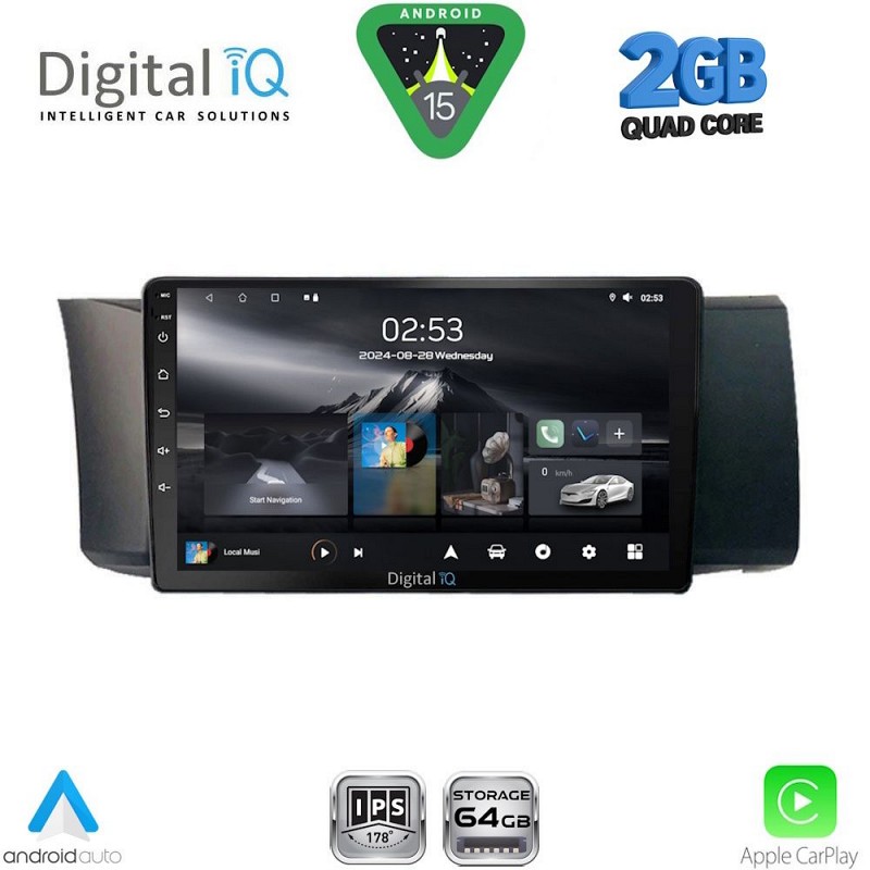 DIGITAL IQ RSD 1669_CPA (9inc) MULTIMEDIA TABLET for TOYOTA GT86 - SUBARU BRZ mod. 2012-2026